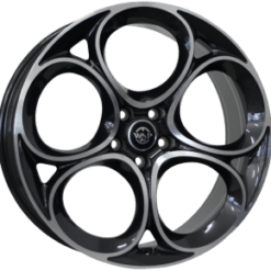Jante Alfa Romeu Style 20x8,5 ET31 5x110 GLOSSY BLACK POLISHED